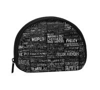 Programmer Programming Code Full Format Printed Polyester Portable Mini Storage Bag Shell Shaped Wallet Small Coin Wallet Shell Storage Bag