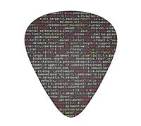 Programmer Programming Code Guitar Picks - Guitar Accessories - Guitar Picks For Acoustic Guitar Electric Guitar Bass Guitar For Men Women Professional Guitarist Musicians And Beginner