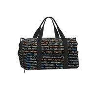 Programmer Programming Code, Handheld Crossbody Sports Luggage Bag, Sports Duffels, Large Capacity Travel Bag for Women and Men