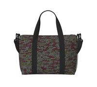 Programmer Programming Code Handheld Crossbody Travel Bag Single Shoulder Handbag Sports and Fitness Bag Travel Luggage Bag