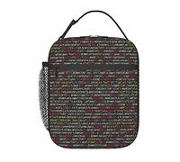 Programmer Programming Code Lunch Bag, Durable Insulated Lunch Box Reusable Adults Tote Bag Reusable Cooler Bag