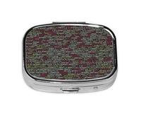 Programmer Programming Code,Meta Pill Box 2 Compartment Medicine Case,Portable Organizer,Rectangle Meta Portable Organizer Pill Box 2600 Compartment Medicine Case