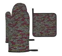 Programmer Programming Code Print Oven Kitchen Gloves Baking Grilling Microwaving Cooking Home Restaurants Gift Set