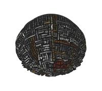 Programmer Programming Code Print Premium Double Layer Shower Cap For Women With Reusable Shower Cap For Hair - Waterproof Plastic Cap - Shower Caps For Long, Short And Curly Hairs