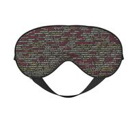 Programmer Programming Code Print Silk Like Sleep Eye Mask Comfortable Blindfold Adjustable Soft Eye mask for Sleep