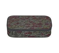 Programmer Programming Code Print Teen Large Storage Pencil Case Stationery Organizer School College Business Travel