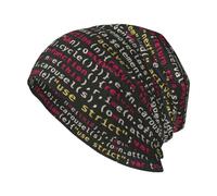 Programmer Programming Code Print Winter Unisex Knit Hat Bean Hats Caps Casual,Funny Fashion Personalized Pattern Black, Black, One Size