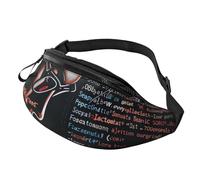 Programmer Programming Code Printed Fanny Pack for Men Women Crossbody Waist Bag Pack Bum Bag with Adjustable Strap for Hiking Running Travel Cycling