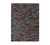 Programmer Programming Code Printed Wooden Puzzle 500 Piece, Cute Puzzle Game in Plastic Box for Family Entertainment and Brain Training Gifts
