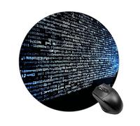 Programmer Programming Code Round Mouse Pad Cute Funny Computer Mousepad Premium Washable Desktop Protection Mouse Mat with Non-Slip Rubber Base for Home Office