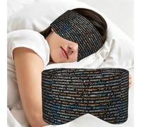 Programmer Programming Code, Sleep Mask for Home Travel, Full Eye Covers Light Blocking Eye Mask Sleep Eye and Ear Muffs