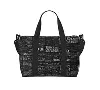 (Programmer Programming Code) Waterproof Lightweight Hand Travel Bag - Large Carry-On for 3-5 Day Trips | Air Travel, Sports, Weekend Use | Men & Women (1-Pack)