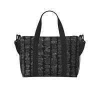 (Programmer Programming Code) Waterproof Lightweight Hand Travel Bag - Large Carry-On for 3-5 Day Trips | Air Travel, Sports, Weekend Use | Men & Women (1-Pack)