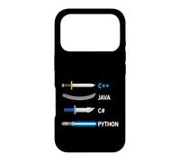 Programmer Weapon Saying Plus Plus Java Sharp Python Case for iPhone 17 Pro