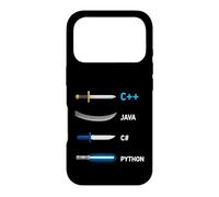 Programmer Weapon Saying Plus Plus Java Sharp Python Case for iPhone 17 Pro