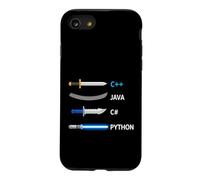 Programmer Weapon Saying Plus Plus Java Sharp Python Case for iPhone SE (2020) / 7/8