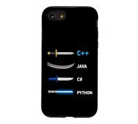 Programmer Weapon Saying Plus Plus Java Sharp Python Case for iPhone SE (2020) / 7/8
