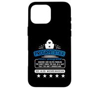 Programmer Wizard Magician Solving Problems Case for iPhone 16 Pro Max