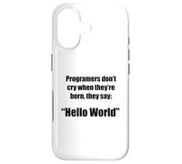 Programmers hello world funny phrase g ase for iPhone 17