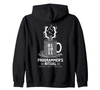 Programmer's Ritual Fuel Code Repeat Coffee Computer Science Zip Hoodie