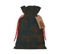 Programming Code 1 Print Christmas Burlap Gift Bag With Drawstring, Present Small Favor Pouch For Birthday Parties-S Size