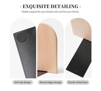 Programming Code 1 Print Wooden Bookends,Sturdy And Stylish Book Organizer,Good Presents For Book Lovers