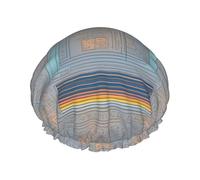 Programming Code Print Hair Cap With Adjustable Elastic Band And Vibrant, Shower Cap For Women Reusable Waterproof