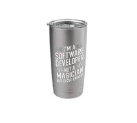 Programming Debug Coding Not A Magician Software Developer Stainless Steel Insulated Tumbler