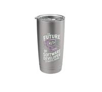 Programming Engineer Coding Debug Future Software Developer Stainless Steel Insulated Tumbler