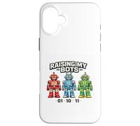 Programming Humor, Binary Code Joke Robot Coding Tech Parent Case for iPhone 16 Plus