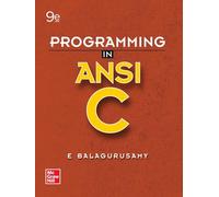 PROGRAMMING IN ANSI C 9TH EDITION