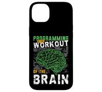 Programming Is The Workout Of The Brain Coding Progammer Case for iPhone 14 Plus