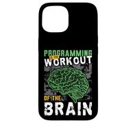 Programming Is The Workout Of The Brain Coding Progammer Case for iPhone 15