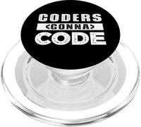 Programming Joke Computer Pun Coders Gonna Code Software Dev PopSockets PopGrip for MagSafe