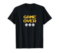 Programming Software Binary System Game Over Engineer Coder Value Graphic T-Shirt, Men, Black, XL
