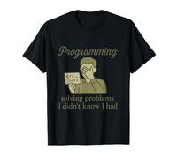 Programming Solving Problems Funny Coder Novelty T-Shirt