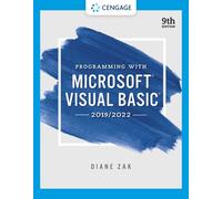 Programming With Microsoft Visual Basic 2019/2022