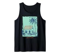 Progreso Mexico Souvenir Yucatan Cruise Port Vintage Art Tank Top
