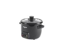 Progress 0.4L Rice Cooker - 2 Cups of Rice, Aluminium Pot, PFAS-Free Coating, Cook & Keep Warm Functions, Includes Measuring Cup & Paddle Accessories, 250W, Black