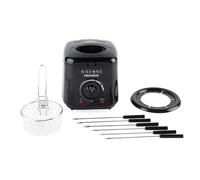 Progress 2-in-1 Deep Fat Fryer & Fondue Maker - 850/950W Electric Fryer with Non-Stick 1L Bowl, Adjustable Temp. up to 190°C, Viewing Window, Compact Design, Includes Basket & 6 Stainless Steel Forks