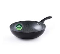 Progress Marble Ceramic 28Cm Stirfry, Black