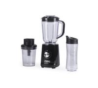 Progress 3 In 1 Jug Blender Set, 500W, 1.25L Jug | 450ml Chopping Bowl, 600ml BPA-Free Bottle With Easy-Drink Lid, Stainless Steel Blades, 2 Speeds Plus Pulse, Compact Storage