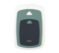 Progress 3-Piece Plastic Chopping Board Set - Multi-Size, Grey, Green & White