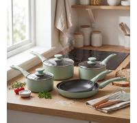 Progress 5 Piece Neutrals Aluminium Pan Set