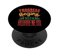 Progress Begins with Awareness PopSockets Adhesive PopGrip