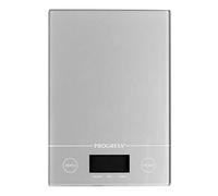 PROGRESS BW09160EU Metallics Digital Kitchen Tab Scale | Slimline Design | Weigh up to 5 KG of Ingredients | Battery Included | Silver, 20 x 14 x 2 cm