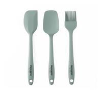Progress BW11359TEU7 Go Bake! 3 Piece Mini Silicone Kitchen Utensils Set, With Mixing Spoon, Spatula, Pastry Brush, Dishwasher Safe, Heat Resistant, Hanging Hooks, Non-Stick Safe Tools, Cooking/Baking