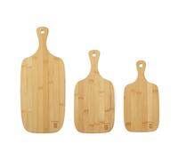 Progress by WW BW11728 Chopping Board Set, 3 Piece Oil-Finished Bamboo Set, FSC® Certified Bamboo, Protect Worktops, Multiple Sizes, Charcuterie Board, Prepare/Serve, Meat, Cheese, Fruits, Wood