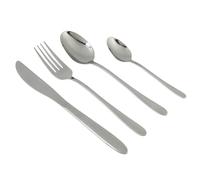 Progress Cutlery Set Stainless Steel 16 Piece Curved Tableware Patterned Handle