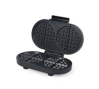 Progress Double Belgian Waffle Maker - Electric Waffle Iron with Non-Stick Plates, Adjustable Temperature Control, Power & Ready Indicator Lights, Easy Clean, 1200W, Black Kitchen Appliance
